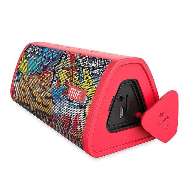 Tech Gimmicks Speaker China / Red-Graffiti Waterproof Portable Wireless Sound System Speaker