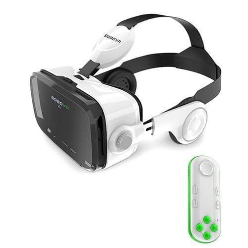 Tech Gimmicks Mobile Accessories China / Z4 051White Remote 3D Cardboard Virtual Reality Headset VR Glasses