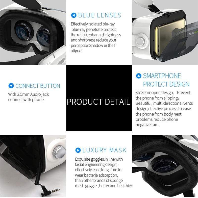 Tech Gimmicks Mobile Accessories 3D Cardboard Virtual Reality Headset VR Glasses