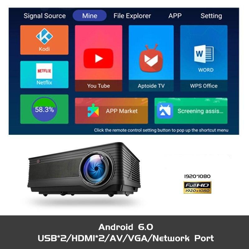TechG 4k Home Cinema Projector Full HD