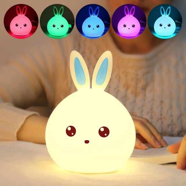 Tech Gimmicks Lighting without Remote 1 / China LED Bunny Rabbit Night Light Bedside Lamp With Remote Control