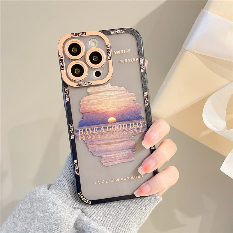 Moon and Mountain Night Dusk/Dawn Cloud iPhone Case V1