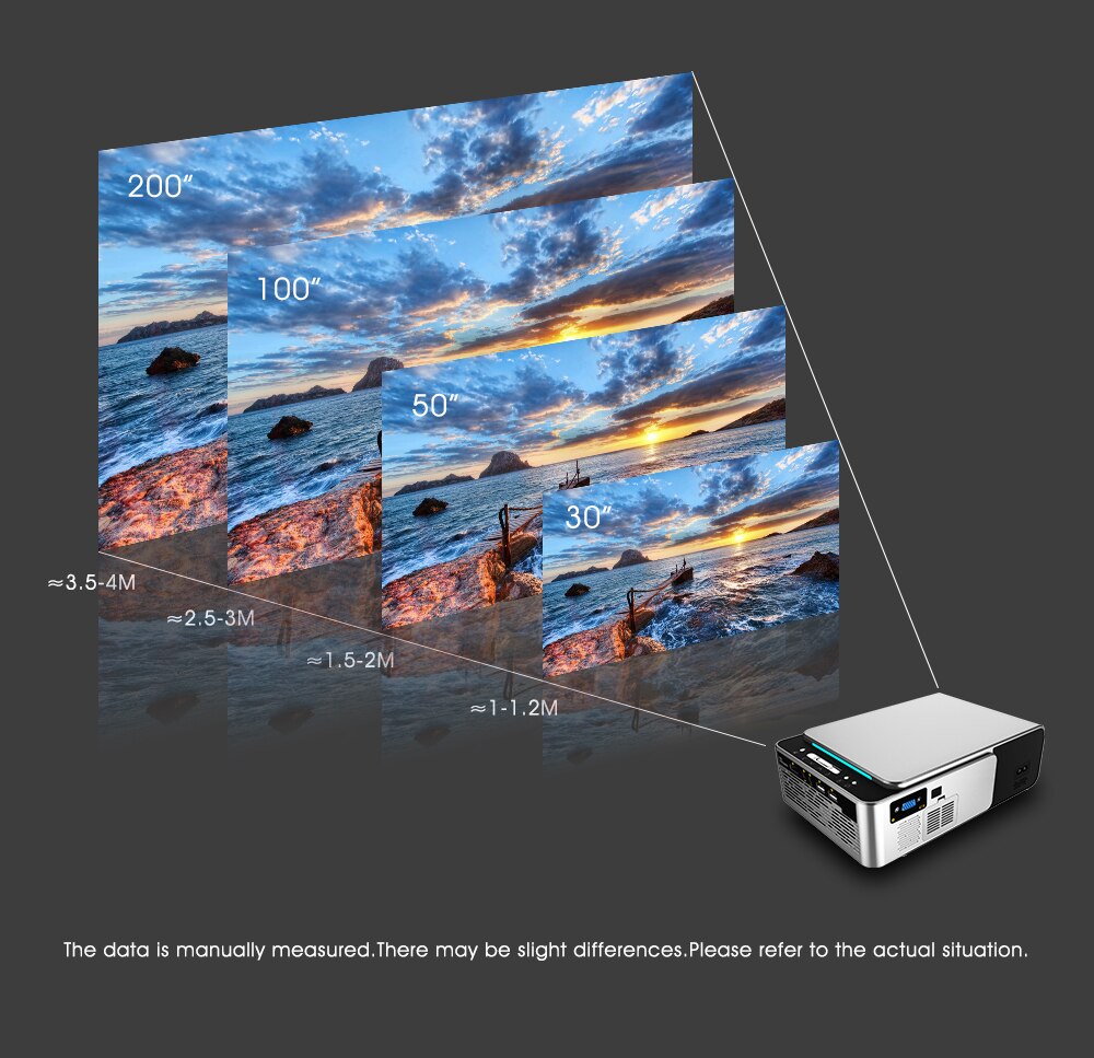 TechG™ Mini Projector Full HD LED 4K 1080p