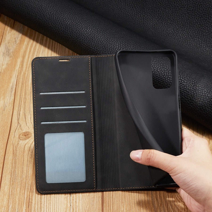 Wallet Leather Phone Case For Samsung