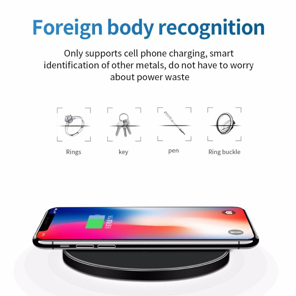 10W Fast Wireless Charger For Compatible Samsung & Apple iPhones